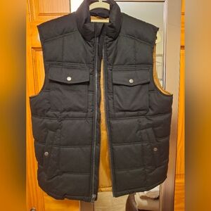 Men's Goodfellow Black Quilted Vest M